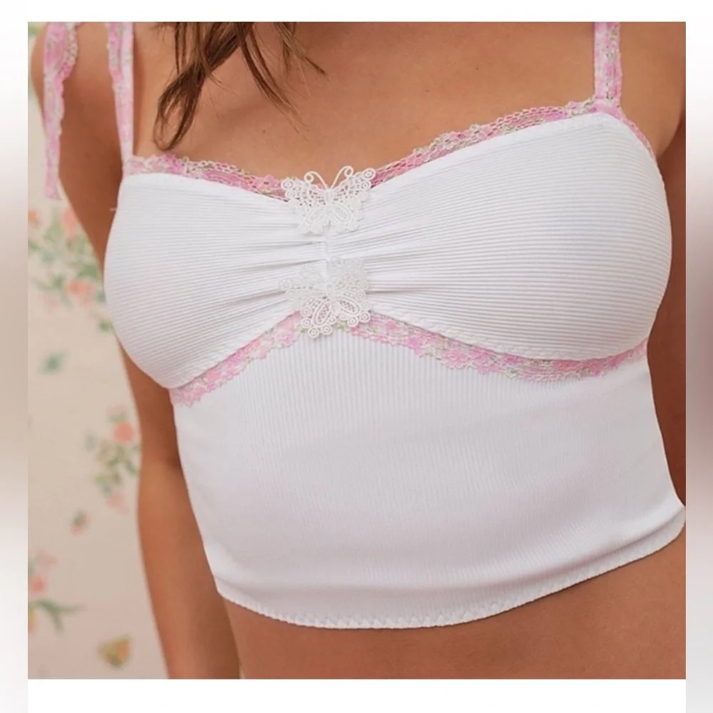 For Love and Lemons Hailey ribbed cami - Picture 2 of 6